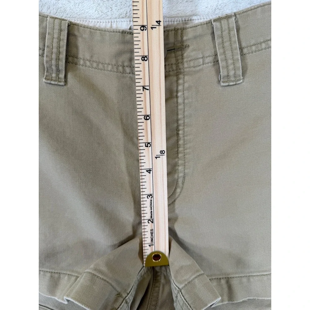 Vintage Abercrombie & Fitch Khaki Utility Shorts Size 4 Button Fly Cinch Sides